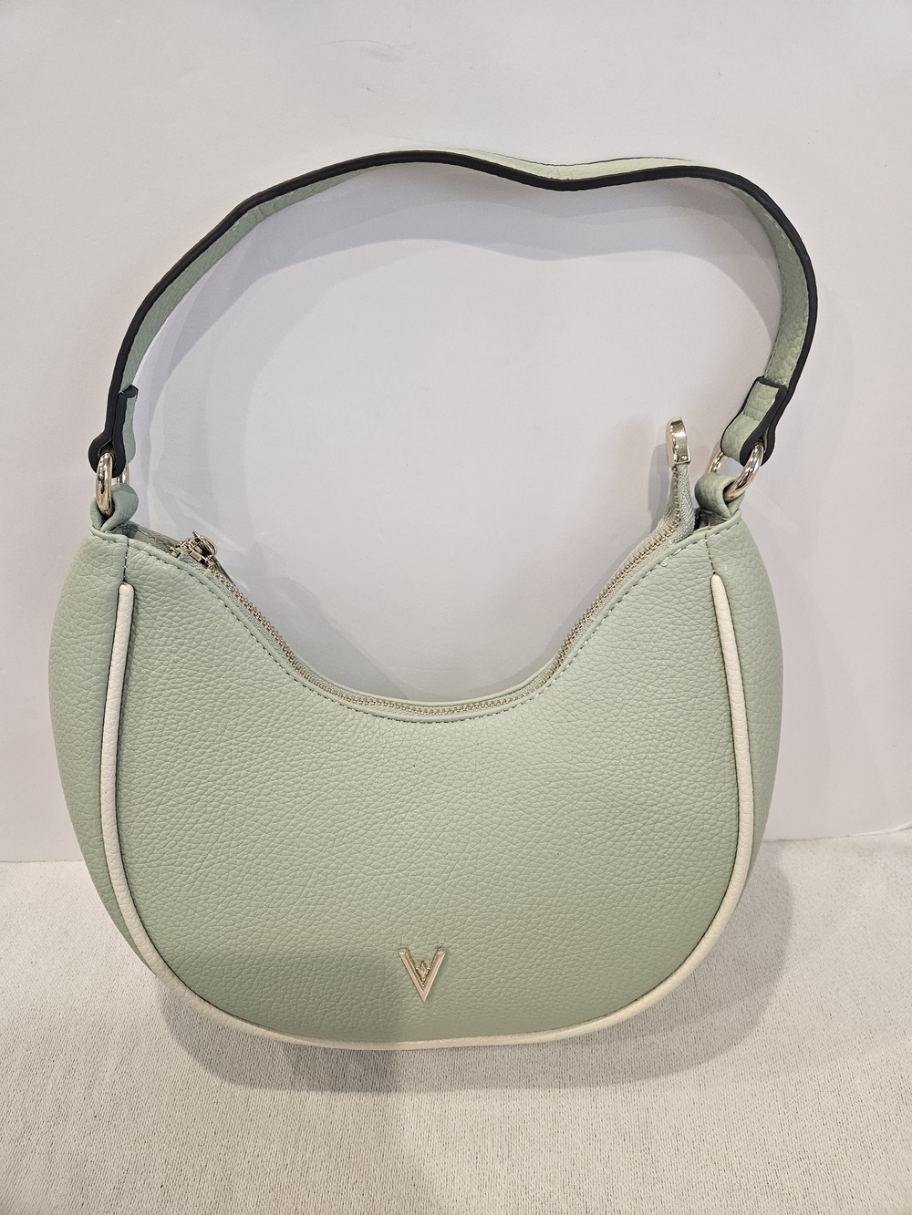 Vanessa Williams Mint Green Crescent Shoulder Bag